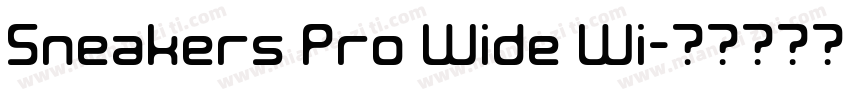Sneakers Pro Wide Wi字体转换